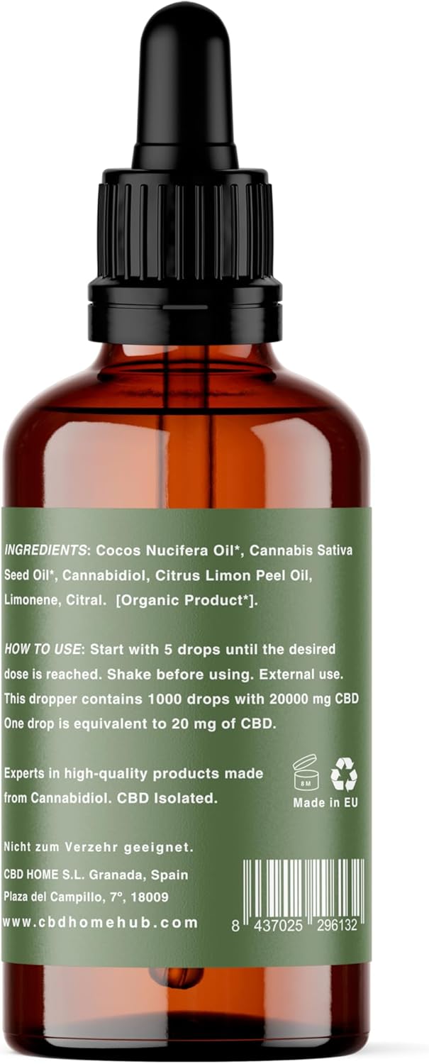 Huile de CBD Coco - Soin Naturel pour la Peau 50ml